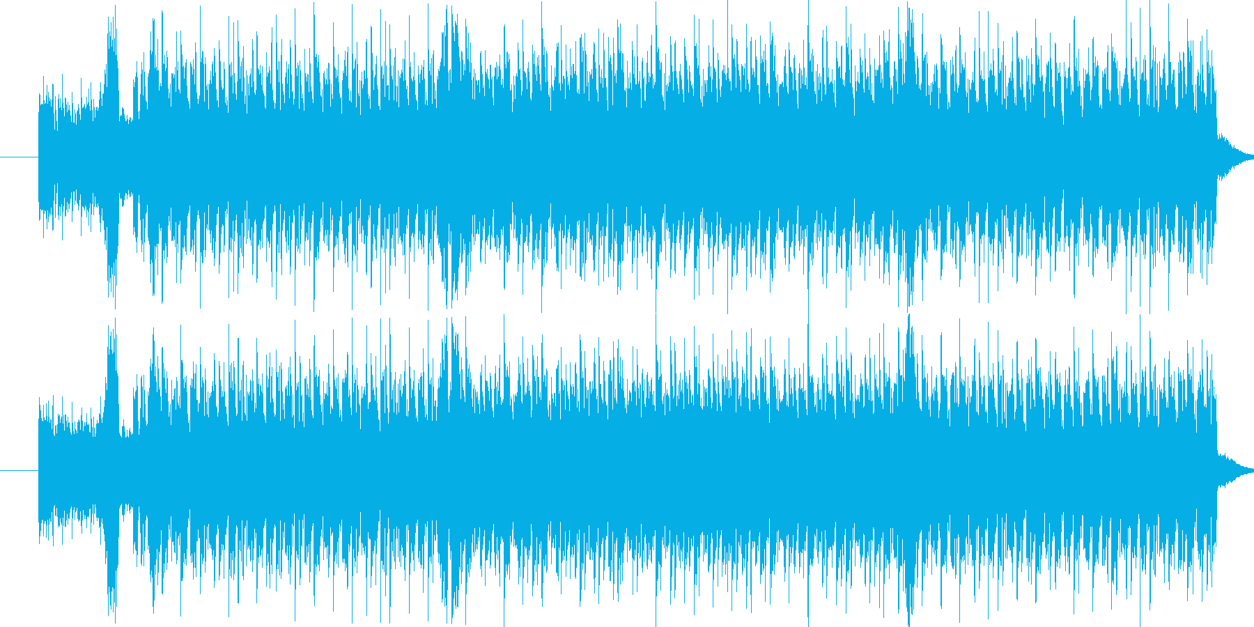 かわいいイメージのエレクトロ風楽曲です。の再生済みの波形
