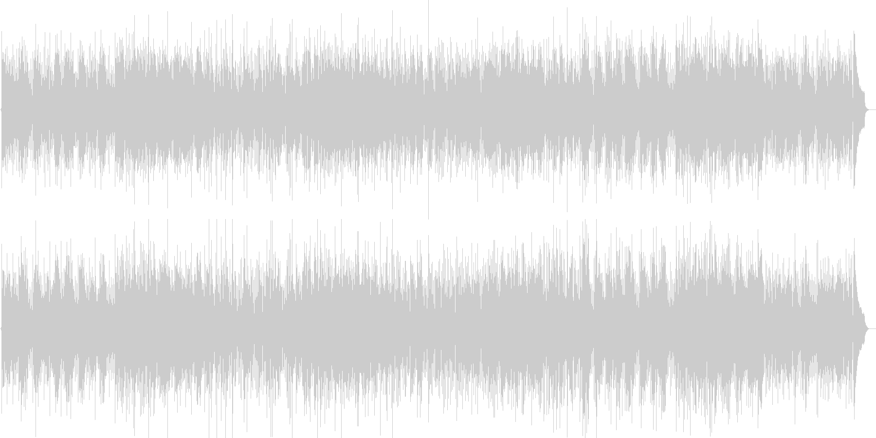 メランコリックな落ち着いたギターの曲の未再生の波形