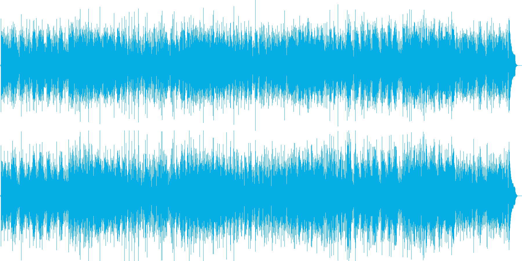 メランコリックな落ち着いたギターの曲の再生済みの波形