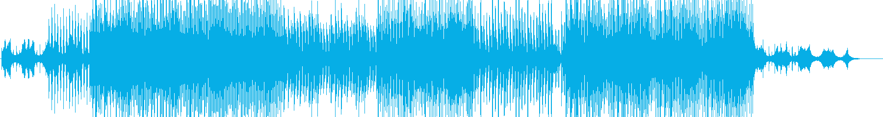 逆再生音を使ったおしゃれなポップBGMの再生済みの波形