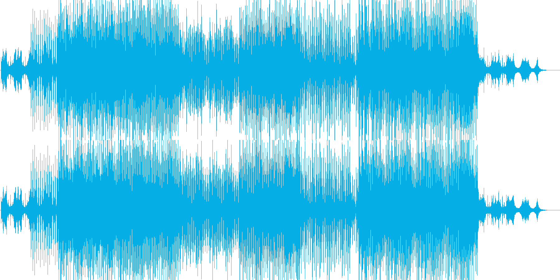 逆再生音を使ったおしゃれなポップBGMの再生済みの波形