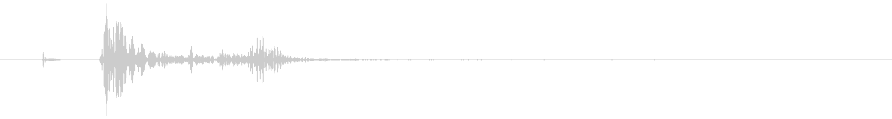 ボタンを押した時の決定やクリック音ですの未再生の波形