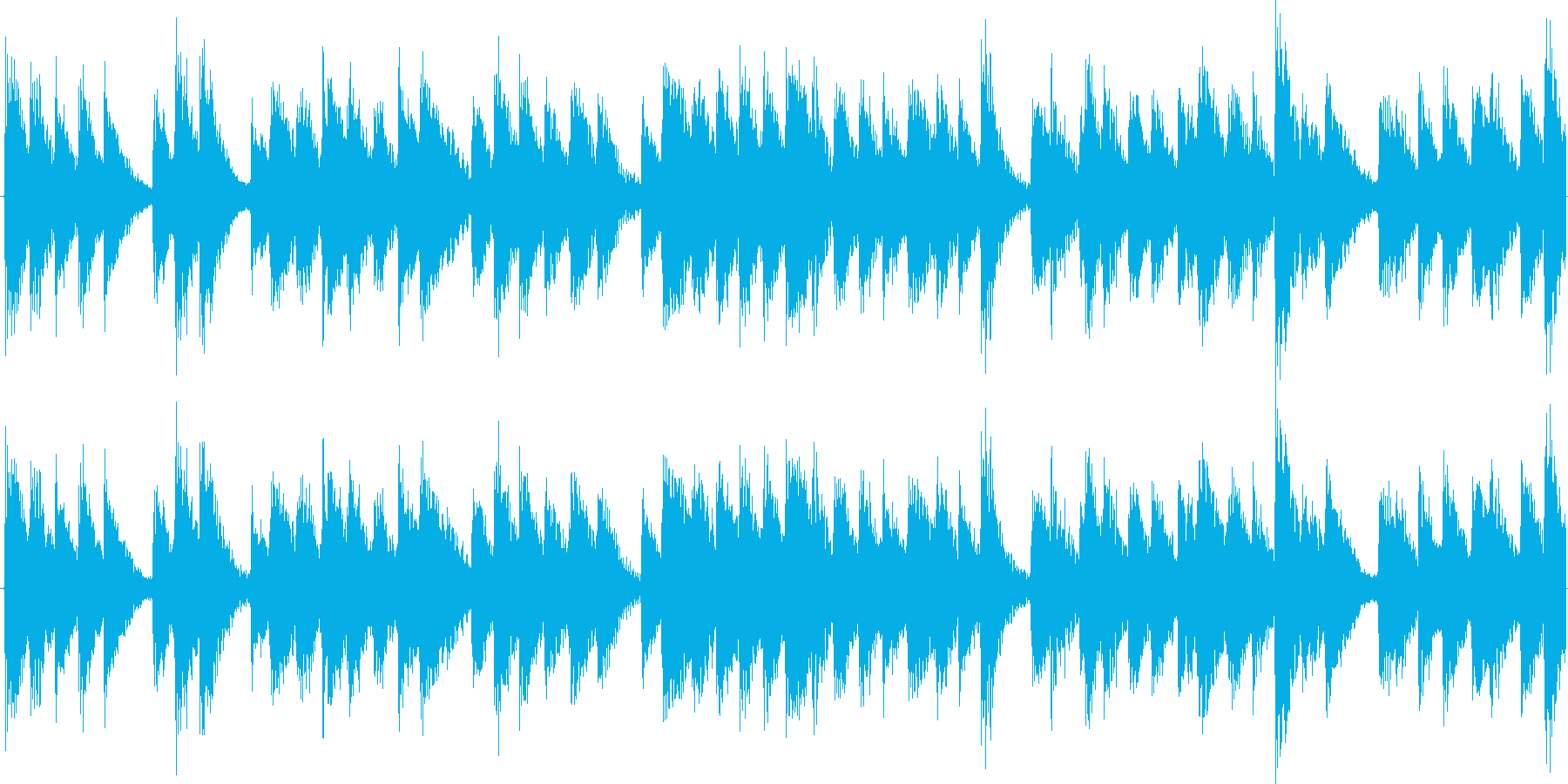 奇妙で緊迫感のあるピアノ曲の再生済みの波形