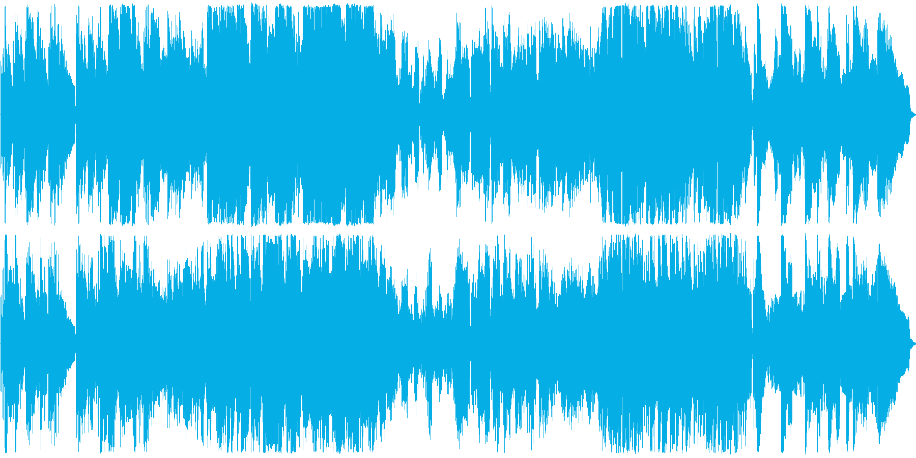 穏やかな時間が流れを感じる映像向けの曲の再生済みの波形