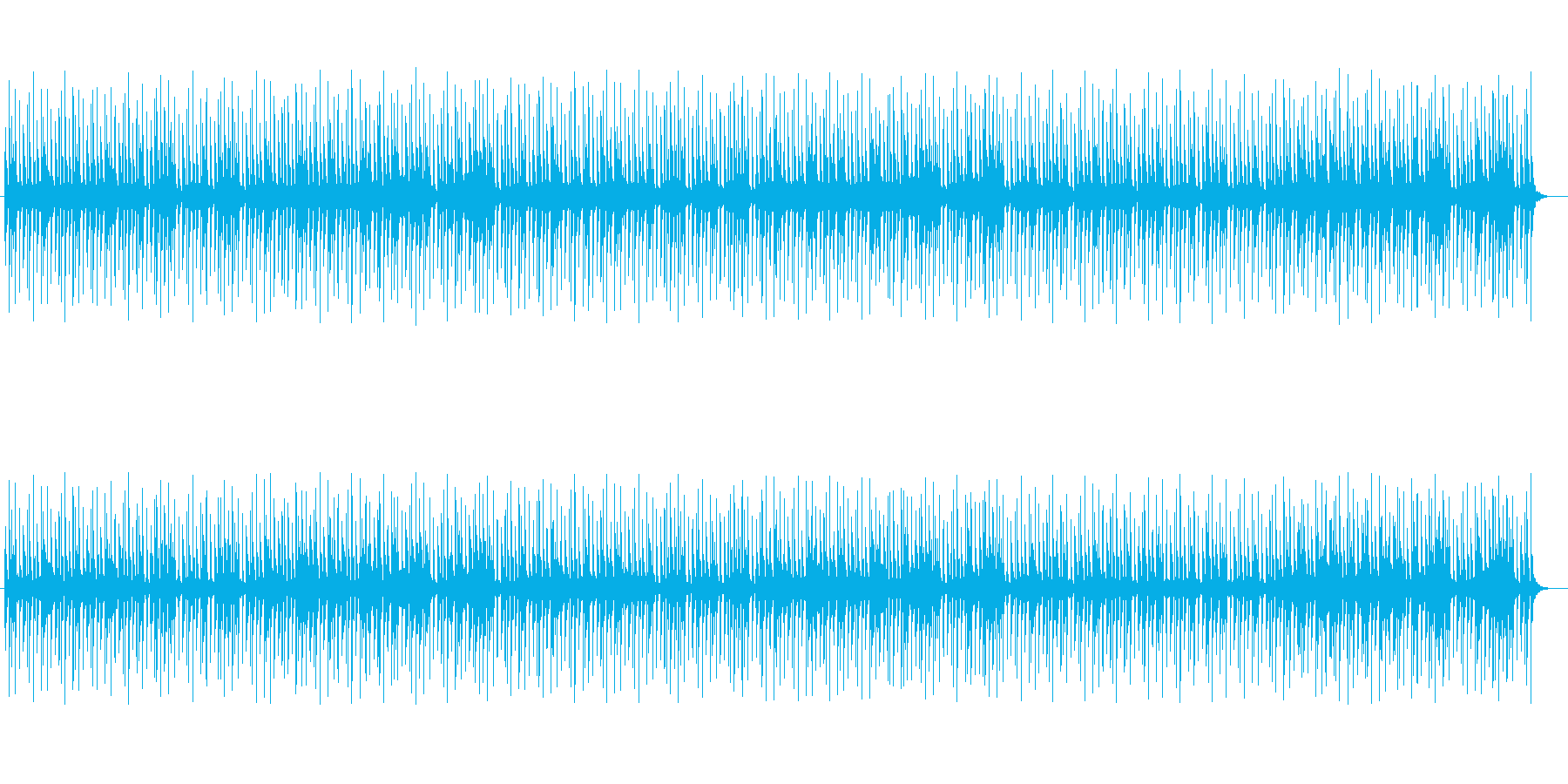 神秘的に響き渡るミュージックの再生済みの波形