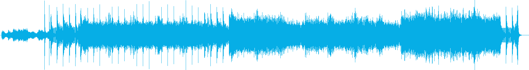 変則ビートでアンビエントなのテクノの曲の再生済みの波形