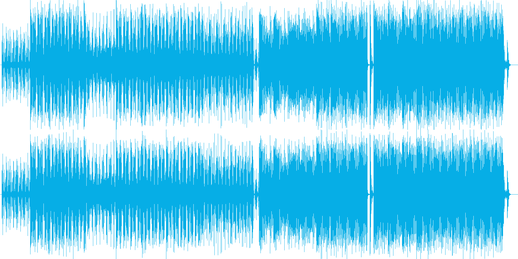 明るくいまにもおどりだす楽しい音楽の再生済みの波形