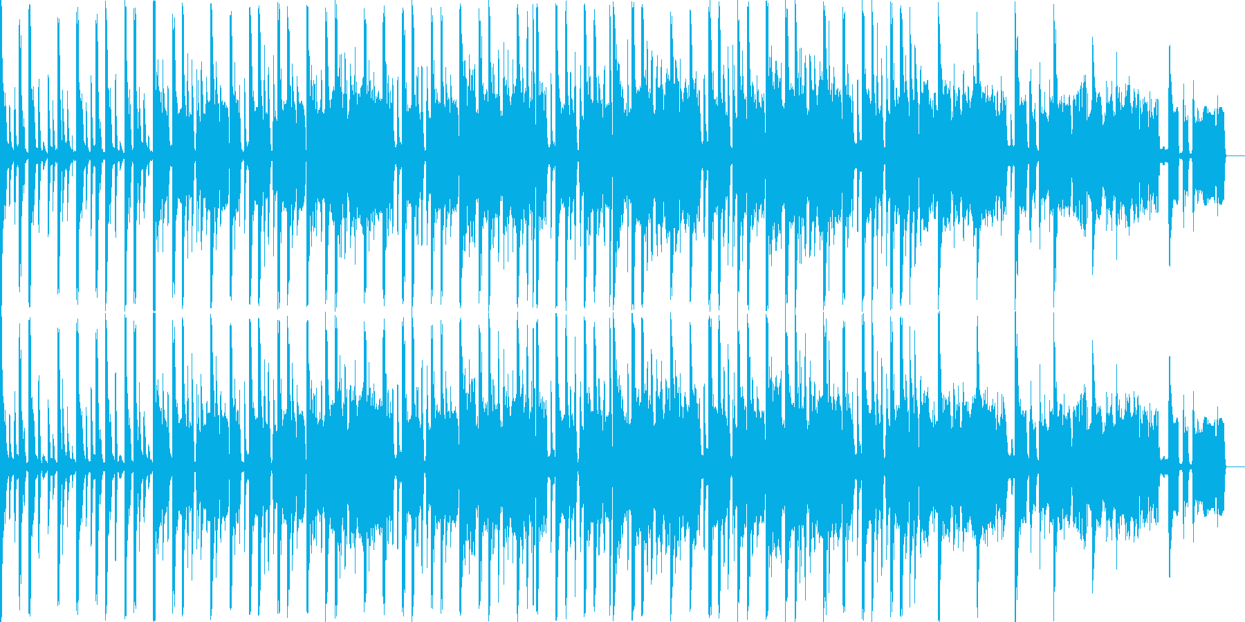 エレクトリックなジングル向け曲の再生済みの波形