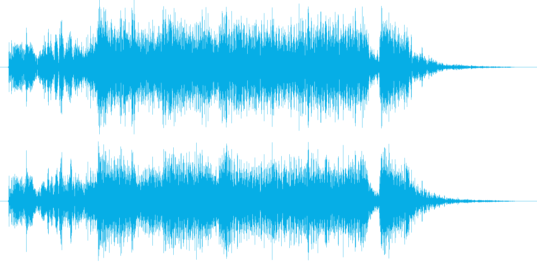ホーンセクションとエレピのジングルの再生済みの波形