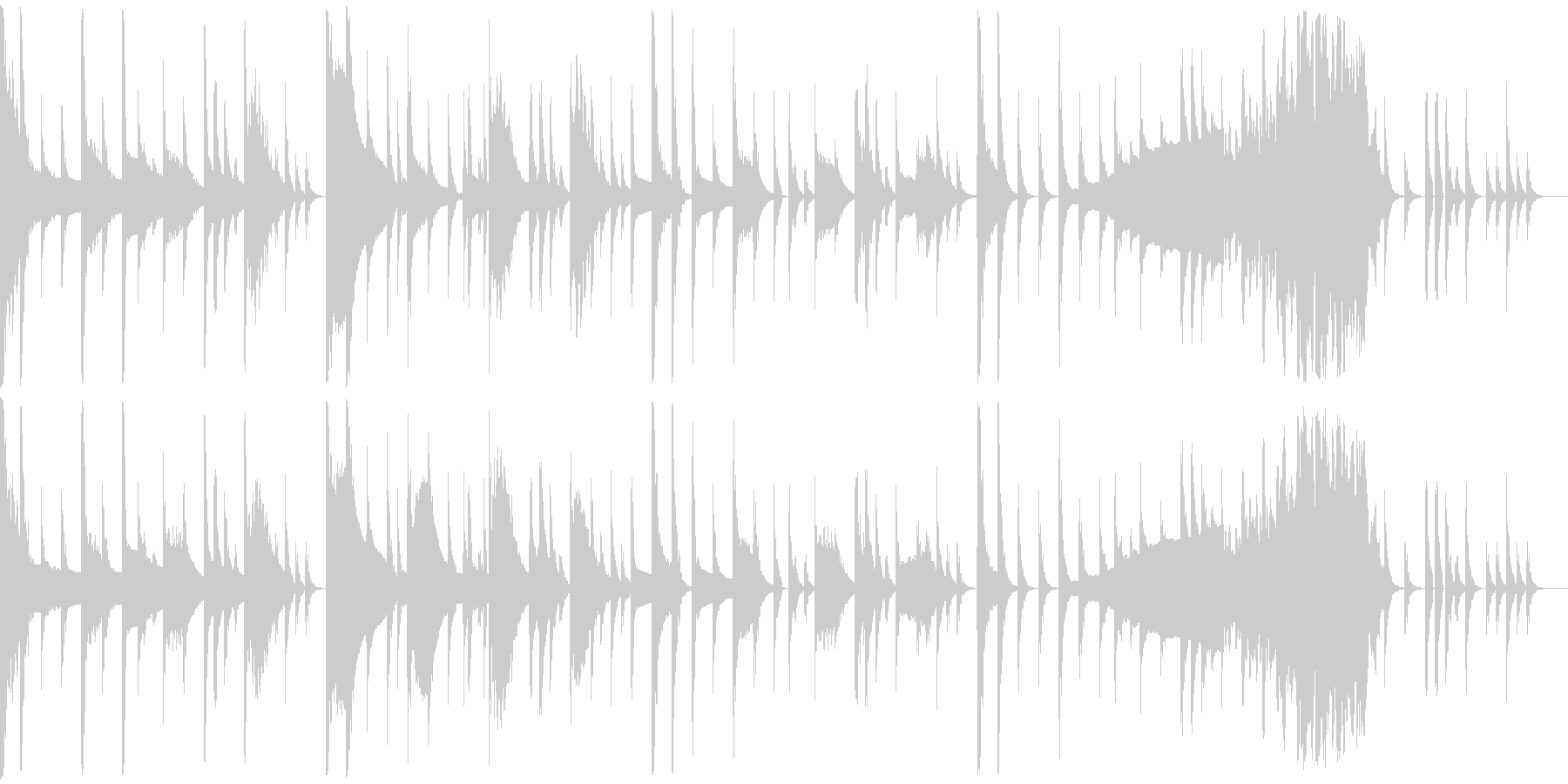 暗い曲ですの未再生の波形