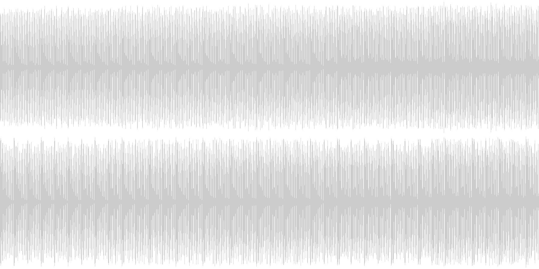 少し雨の降る夜のような緩やかなBGMの未再生の波形