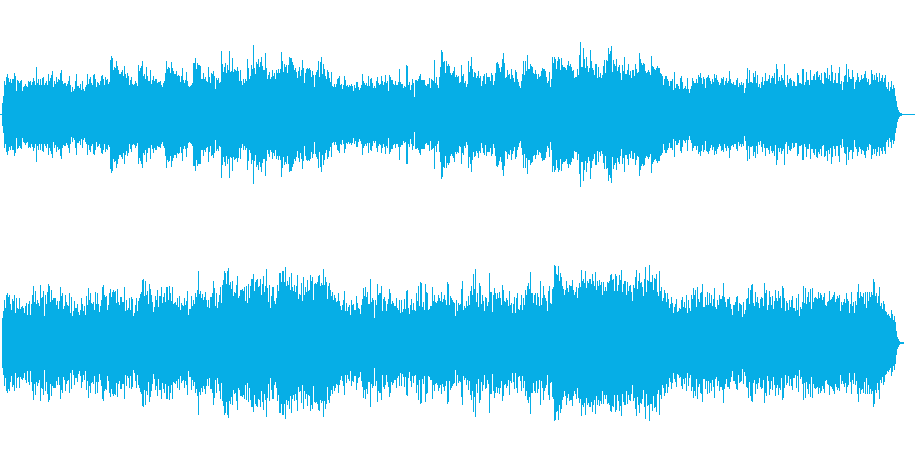 楽しい元気な気持ちになれる音楽の再生済みの波形