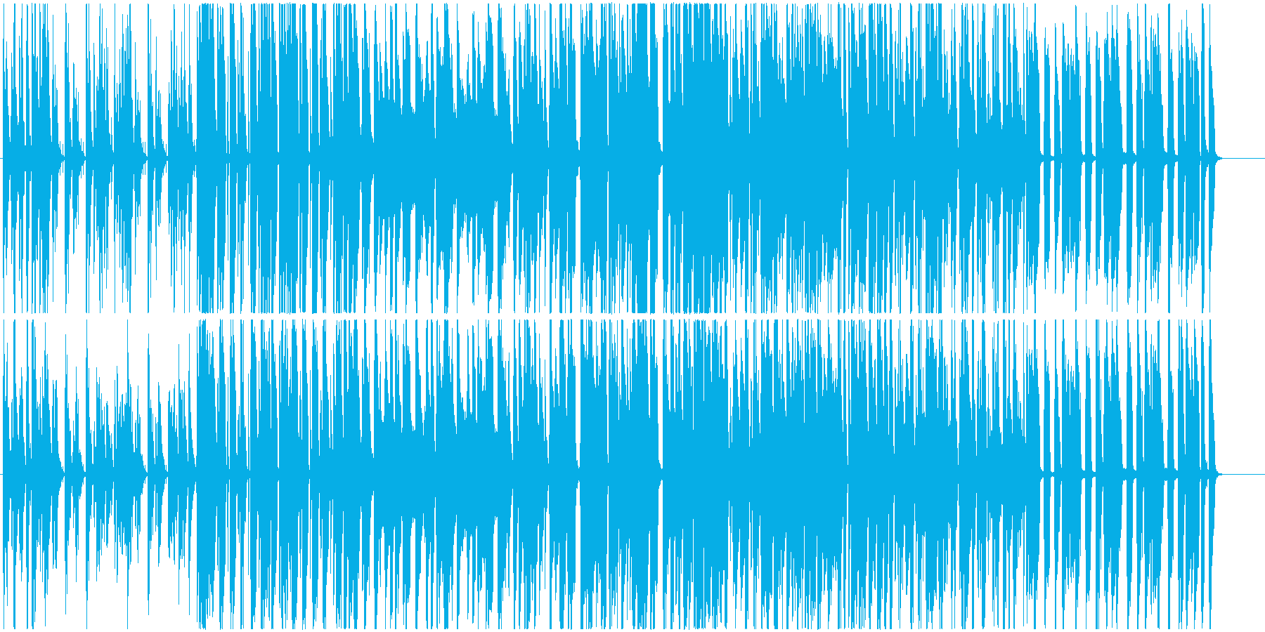 ストリングスとクラリネットのかわいい曲の再生済みの波形