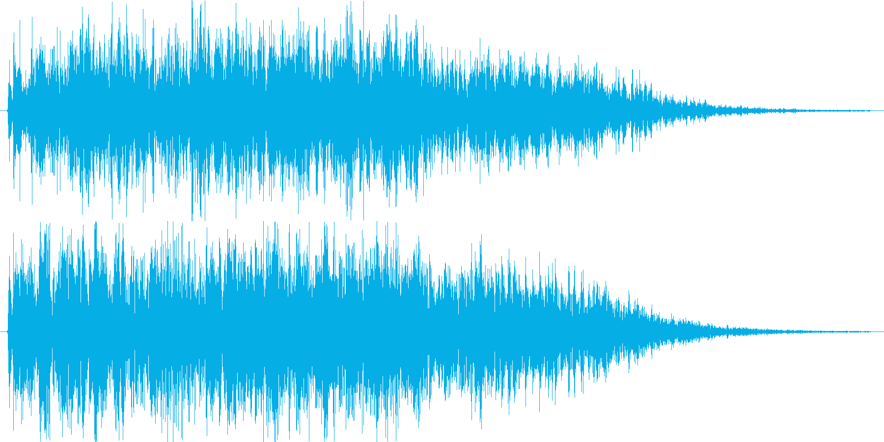 ガァーーオーー。の再生済みの波形