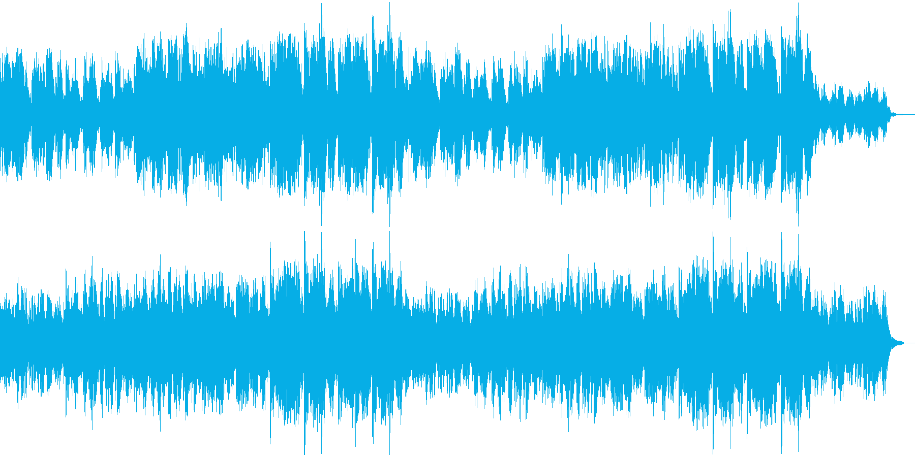 和楽器のバラード_尺八と琴とピアノの再生済みの波形