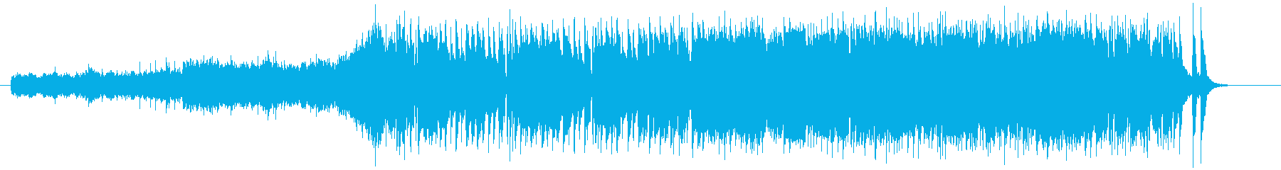 エレキギターのリフが印象的なジングル曲の再生済みの波形