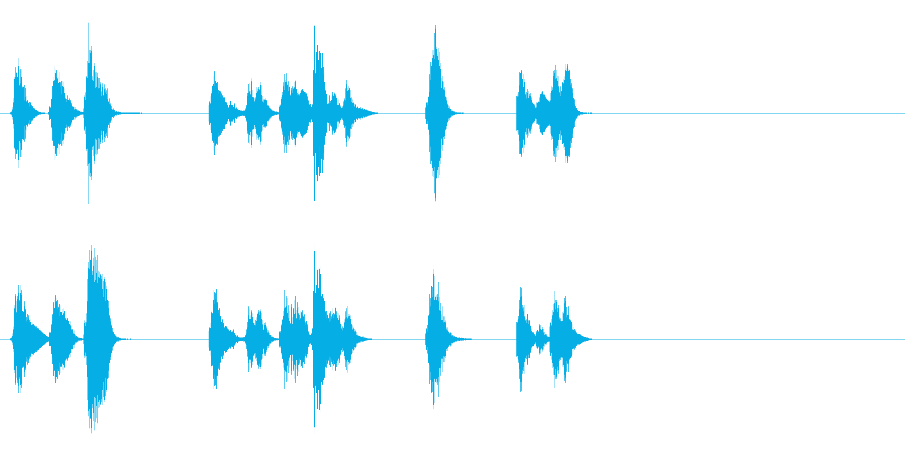 小さいエイリアンの発声の再生済みの波形