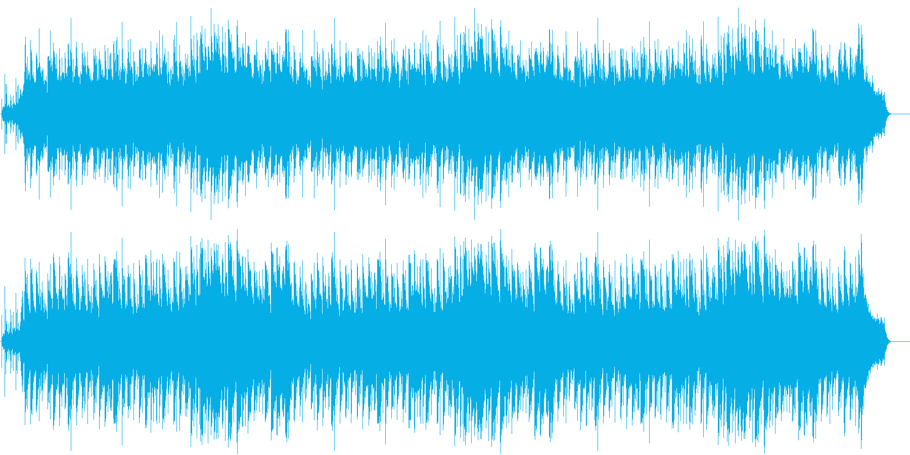 心を呼び起こし会場に一体感を創り出すBGの再生済みの波形