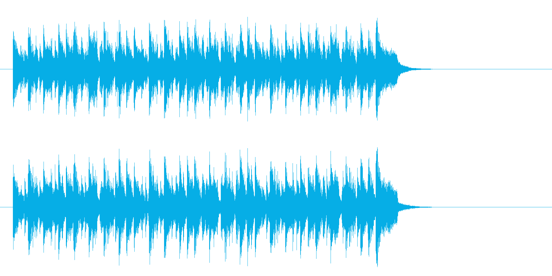 ワールド系サンバ風BGM(イントロ)の再生済みの波形