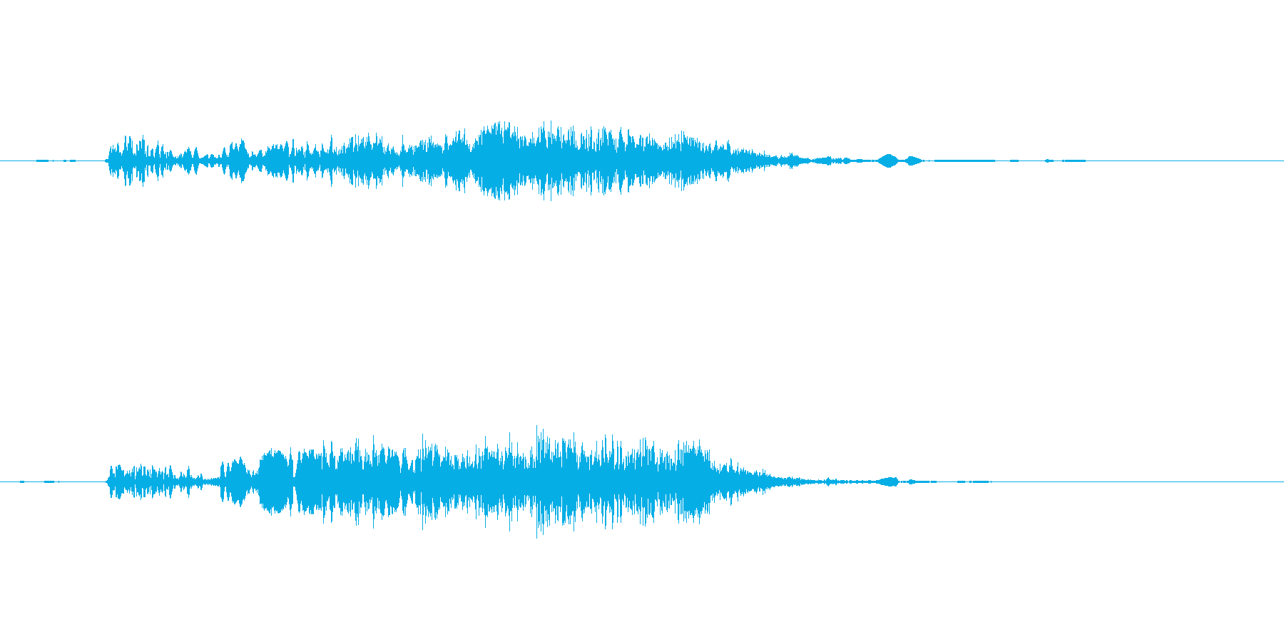 引き戸を開ける音ですの再生済みの波形