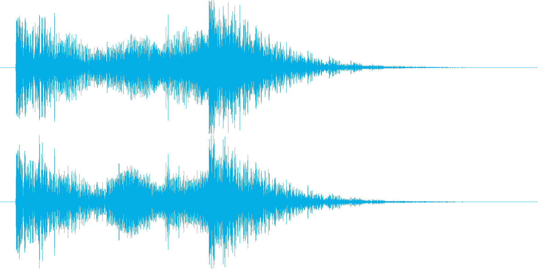 効果音SE的なジングル。重い音。の再生済みの波形