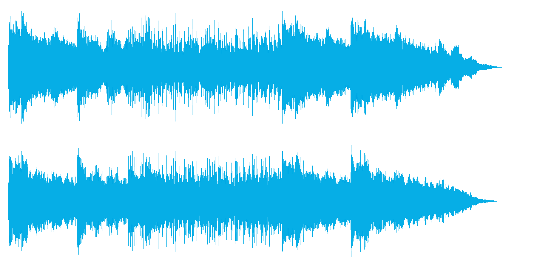 グルーブ感溢れるロックミュージックの再生済みの波形