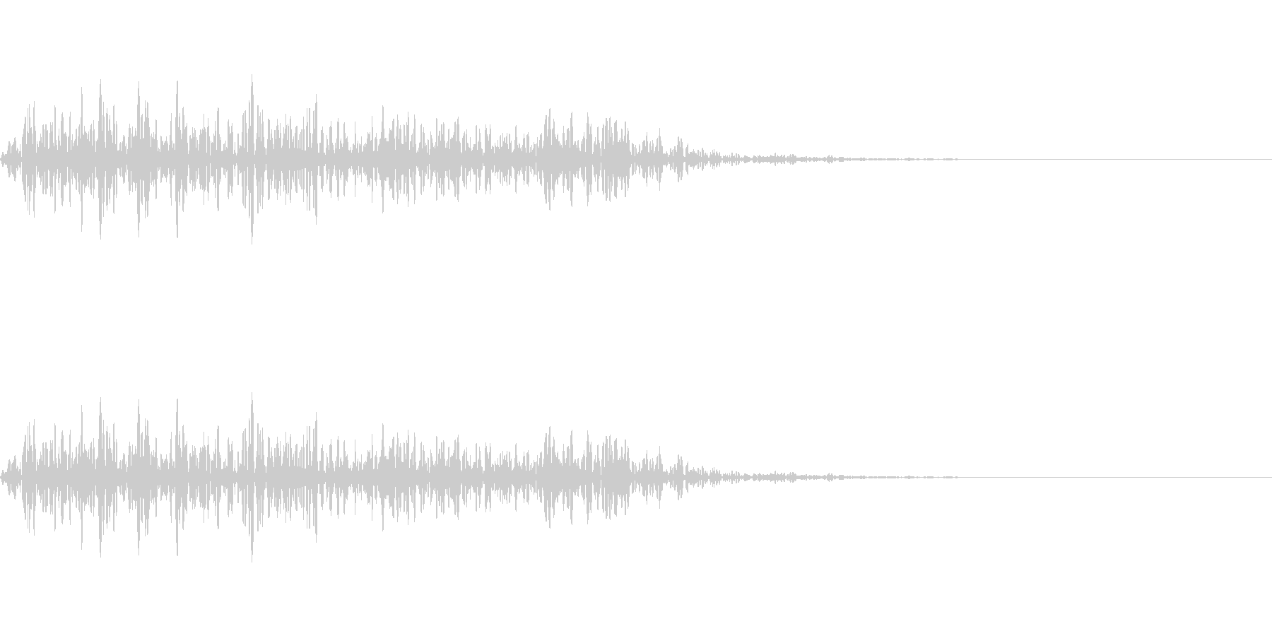 ゴゴゴ(重い石を動かす音)の未再生の波形