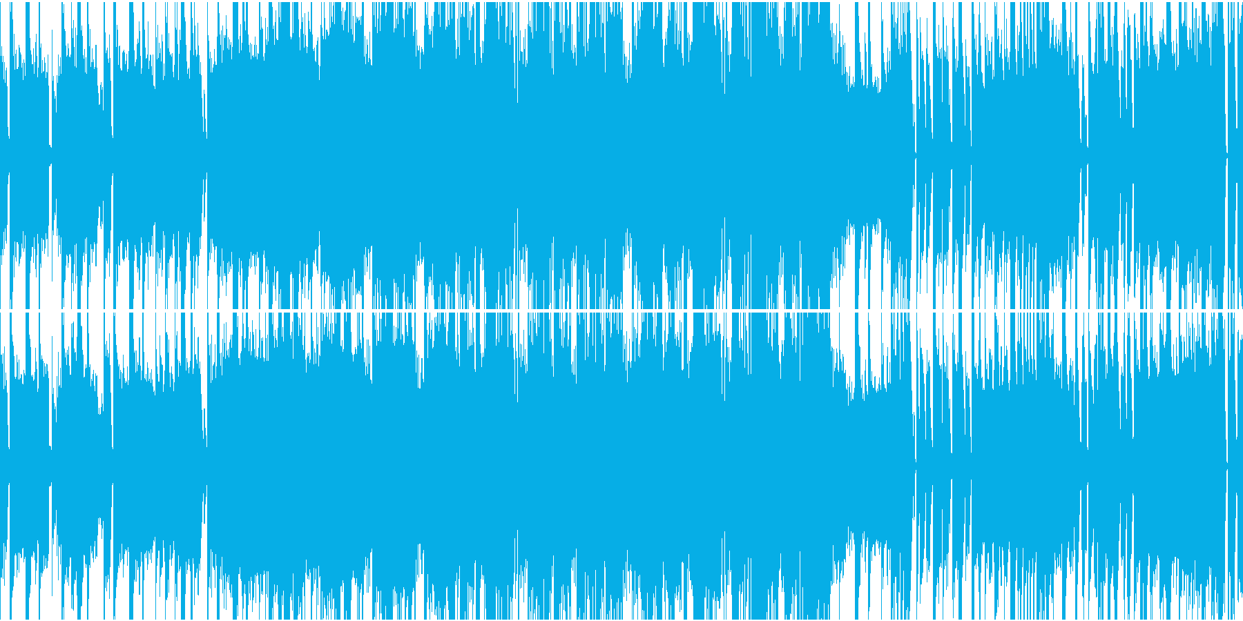 テンションが上がるEDMループ ダブステの再生済みの波形