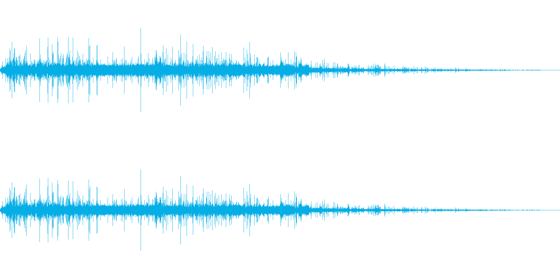 木が燃える音の再生済みの波形