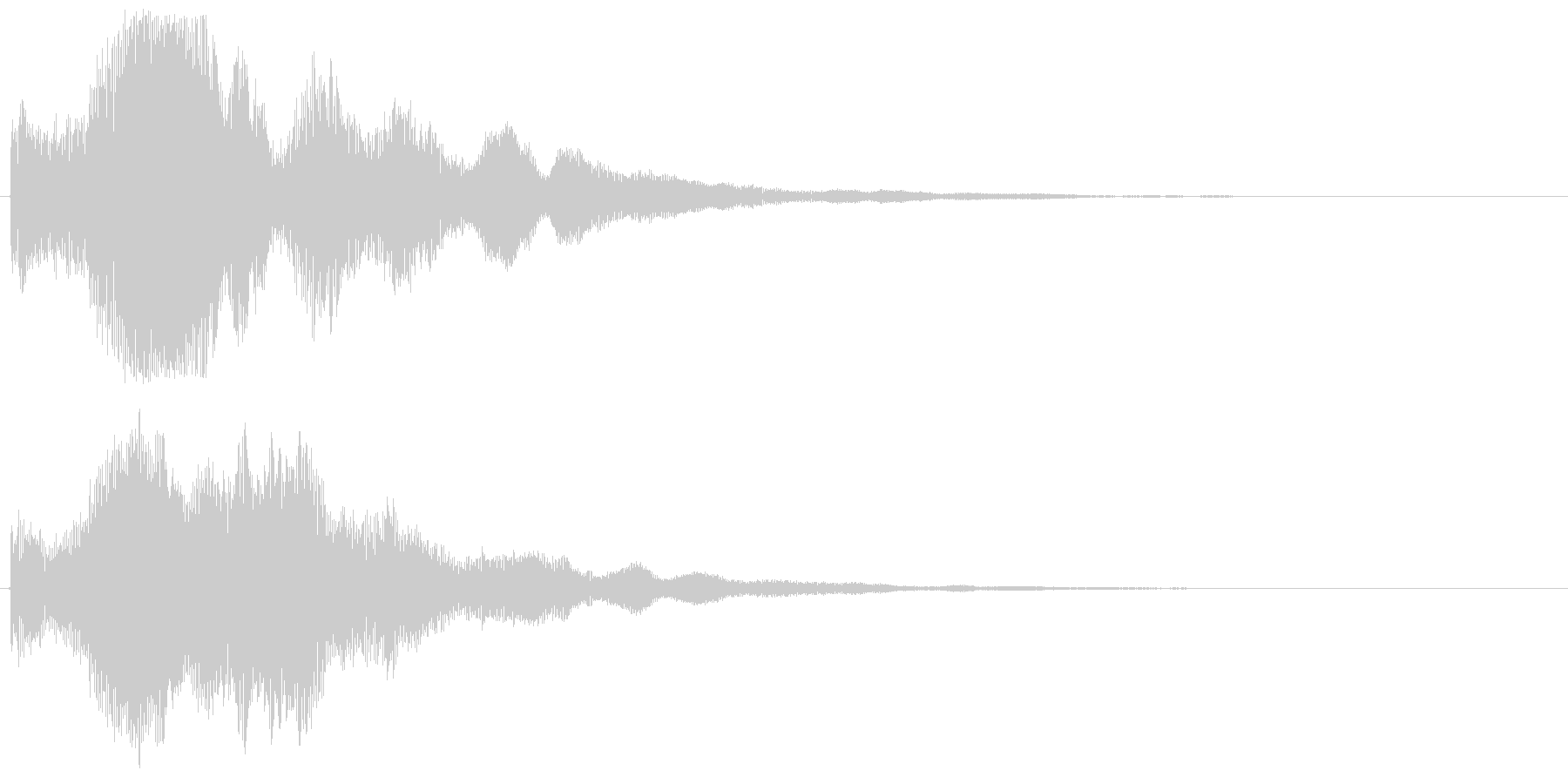 鐘の音でホラー系に使えますの未再生の波形