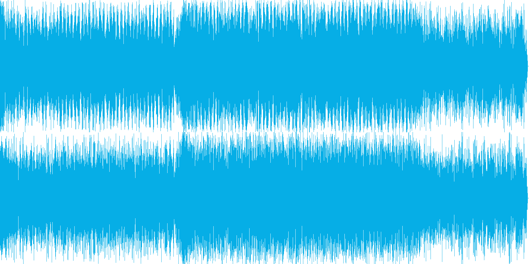 近未来的イメージのEDM楽曲の再生済みの波形
