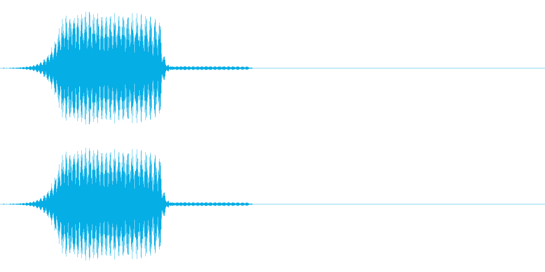 テロップなどが表示されるイメージの再生済みの波形