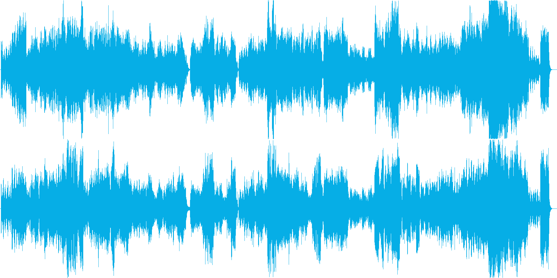 2つのアラベスク第1番オーケストラ編曲版の再生済みの波形