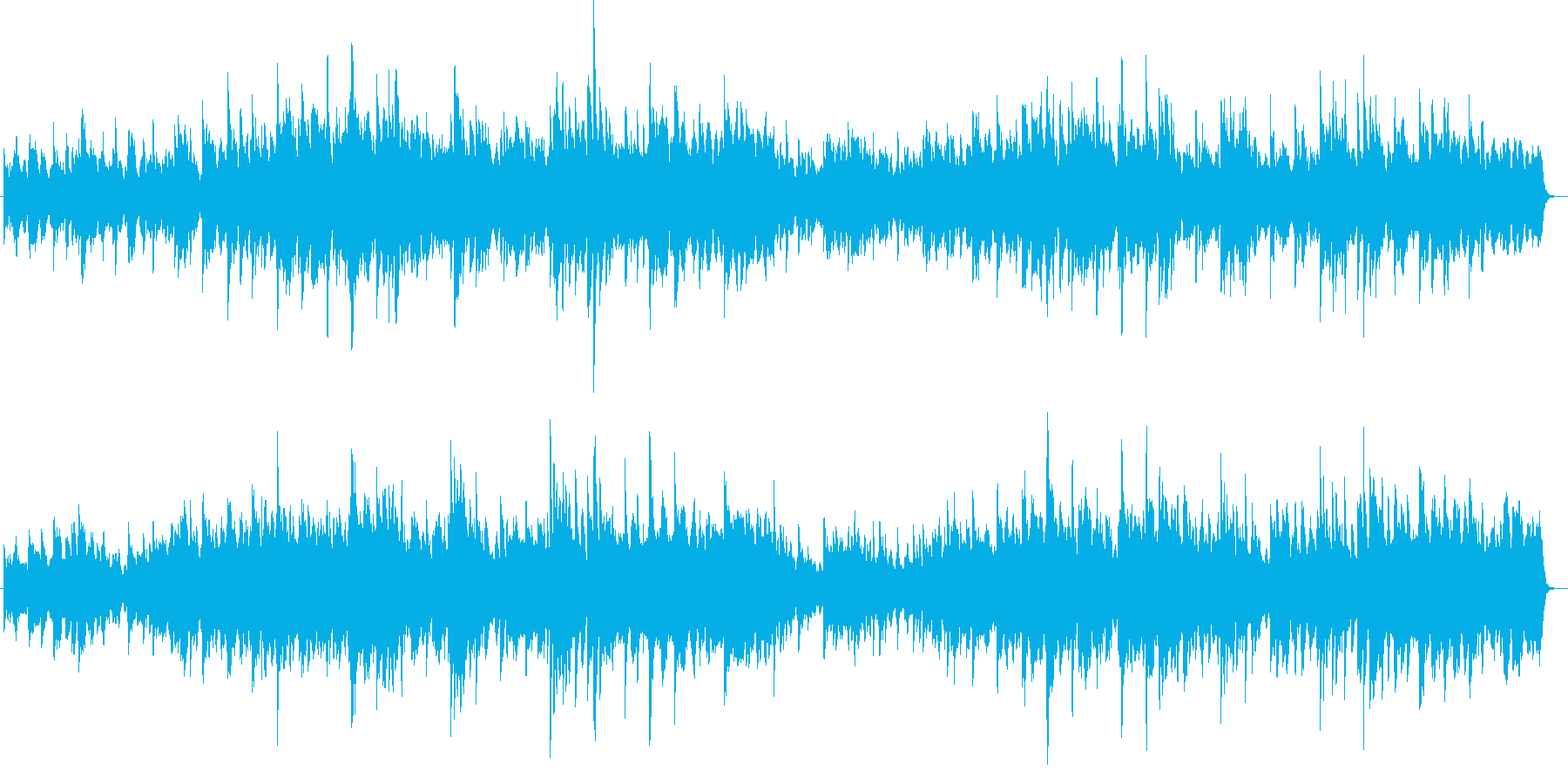 温かくて優しいピアノ曲の再生済みの波形