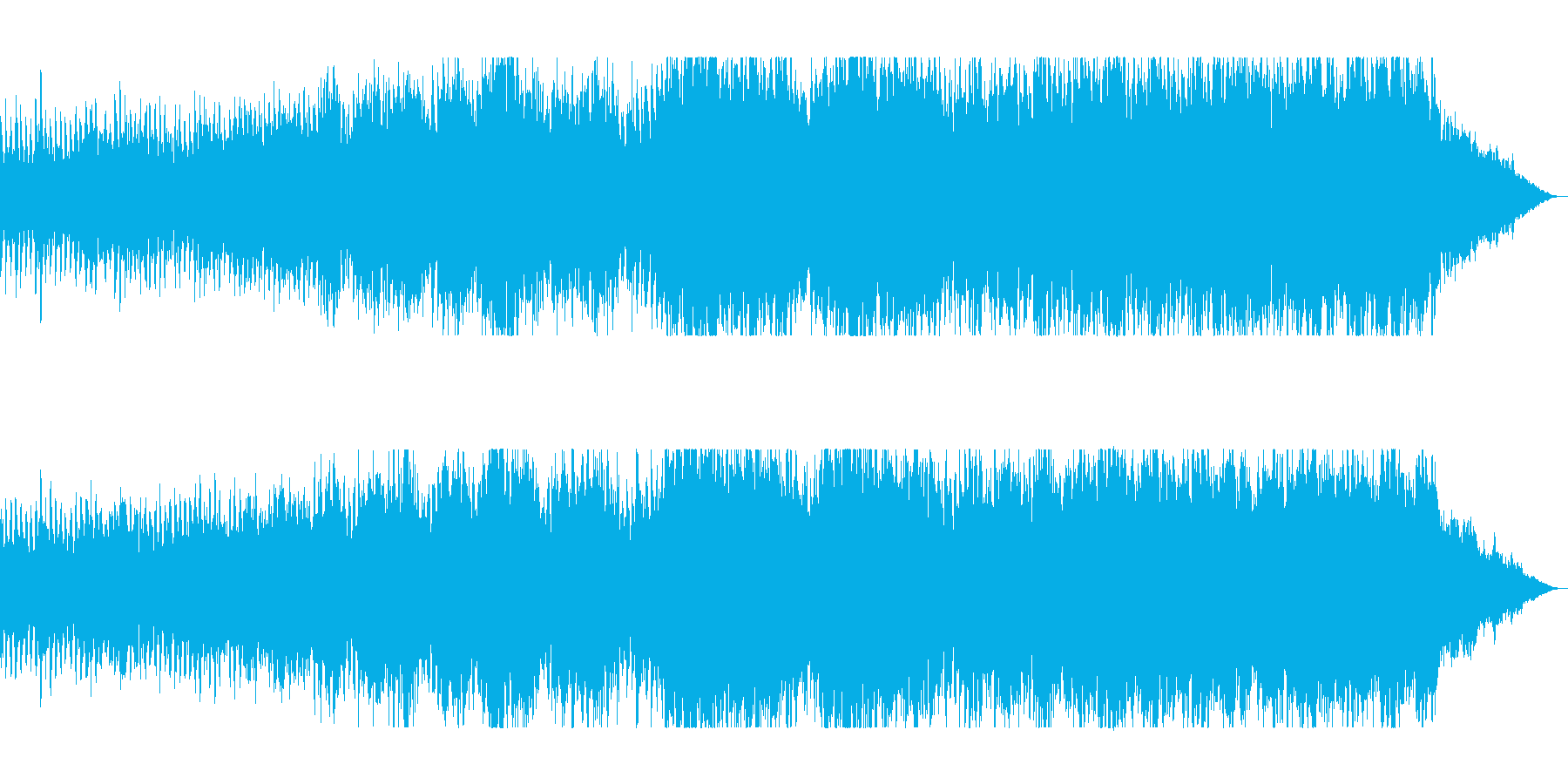 ワクワクした気持ちが溢れ出す一曲の再生済みの波形