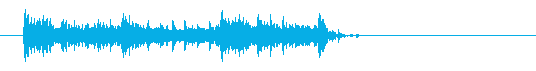 エレキギターがメインのロック調のジングルの再生済みの波形