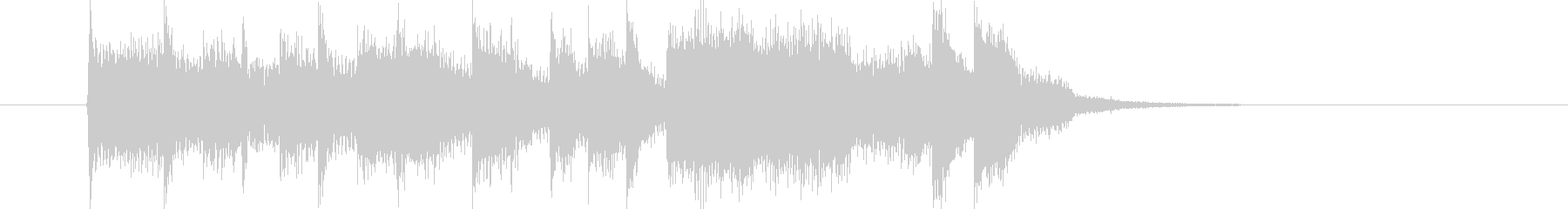 Light and refreshing synth sound short's unreproduced waveform