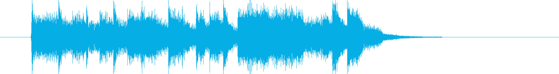 Light and refreshing synth sound short's reproduced waveform