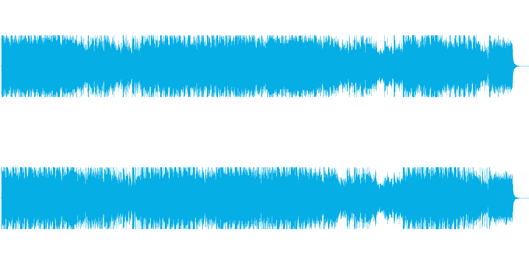 バロック調の優雅で高貴なクラシカル曲の再生済みの波形
