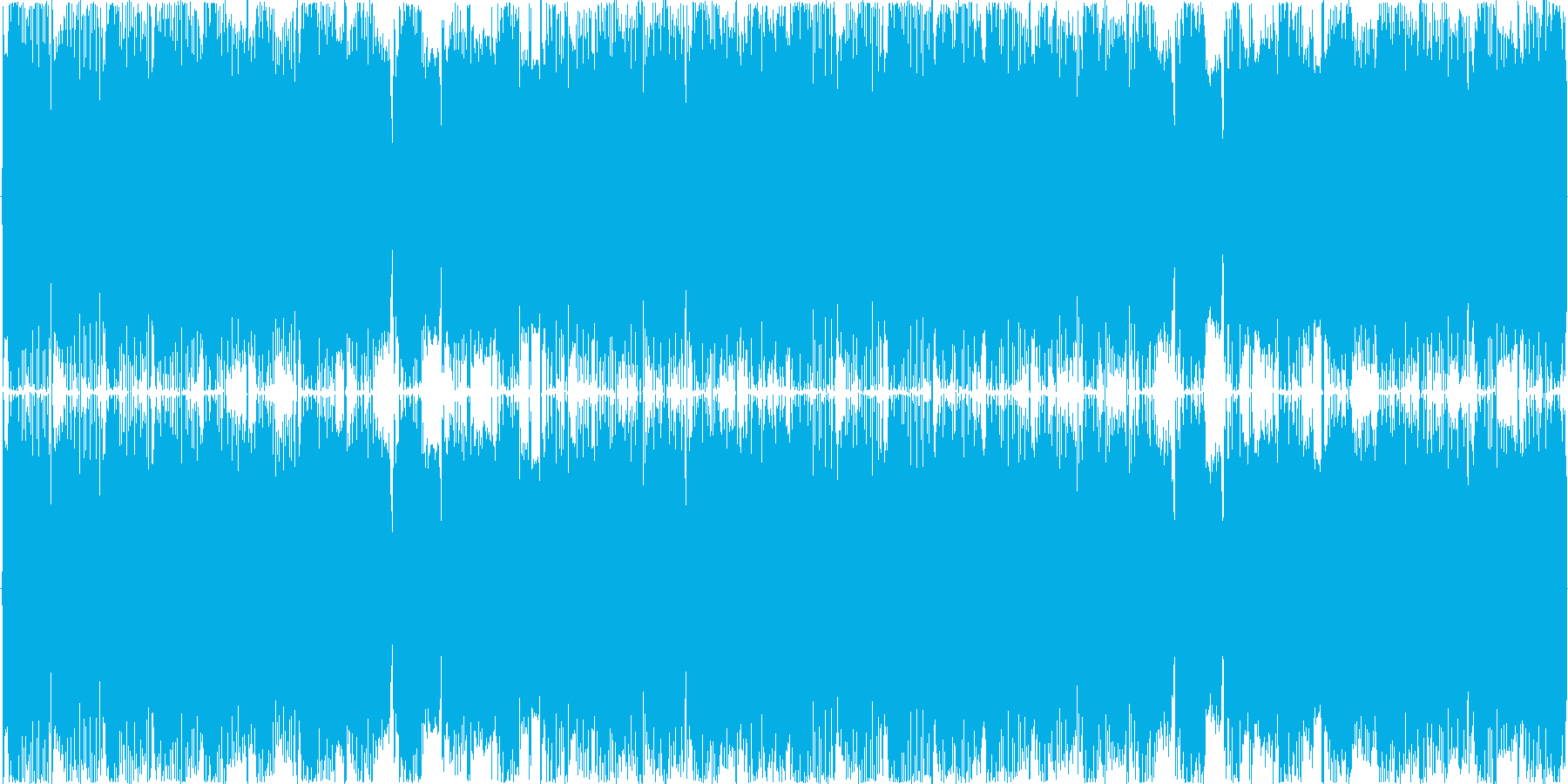 電子的な音で繰り返される楽曲です。の再生済みの波形