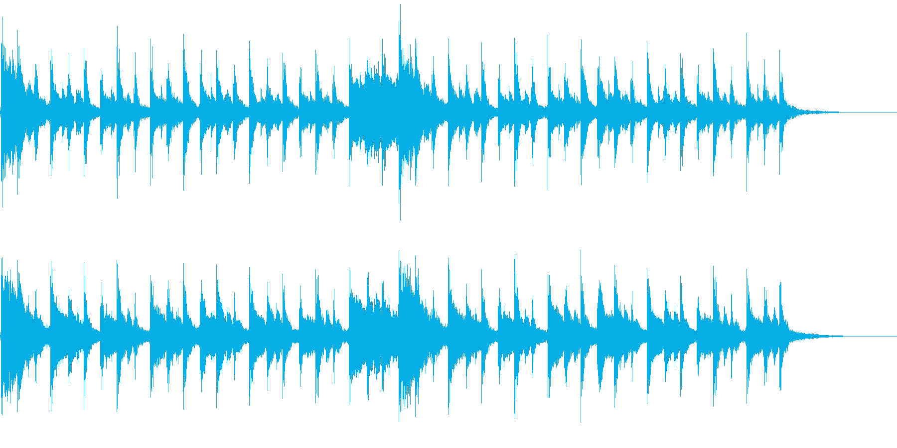 20秒程度の短い曲です。CMなどを想定…の再生済みの波形