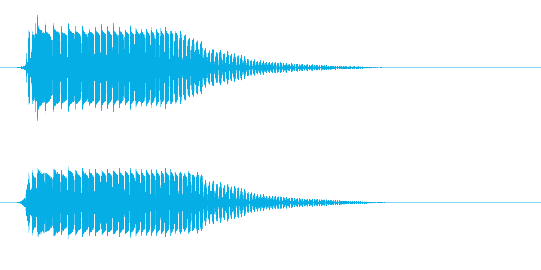 ポヨン(バウンドの音色)の再生済みの波形