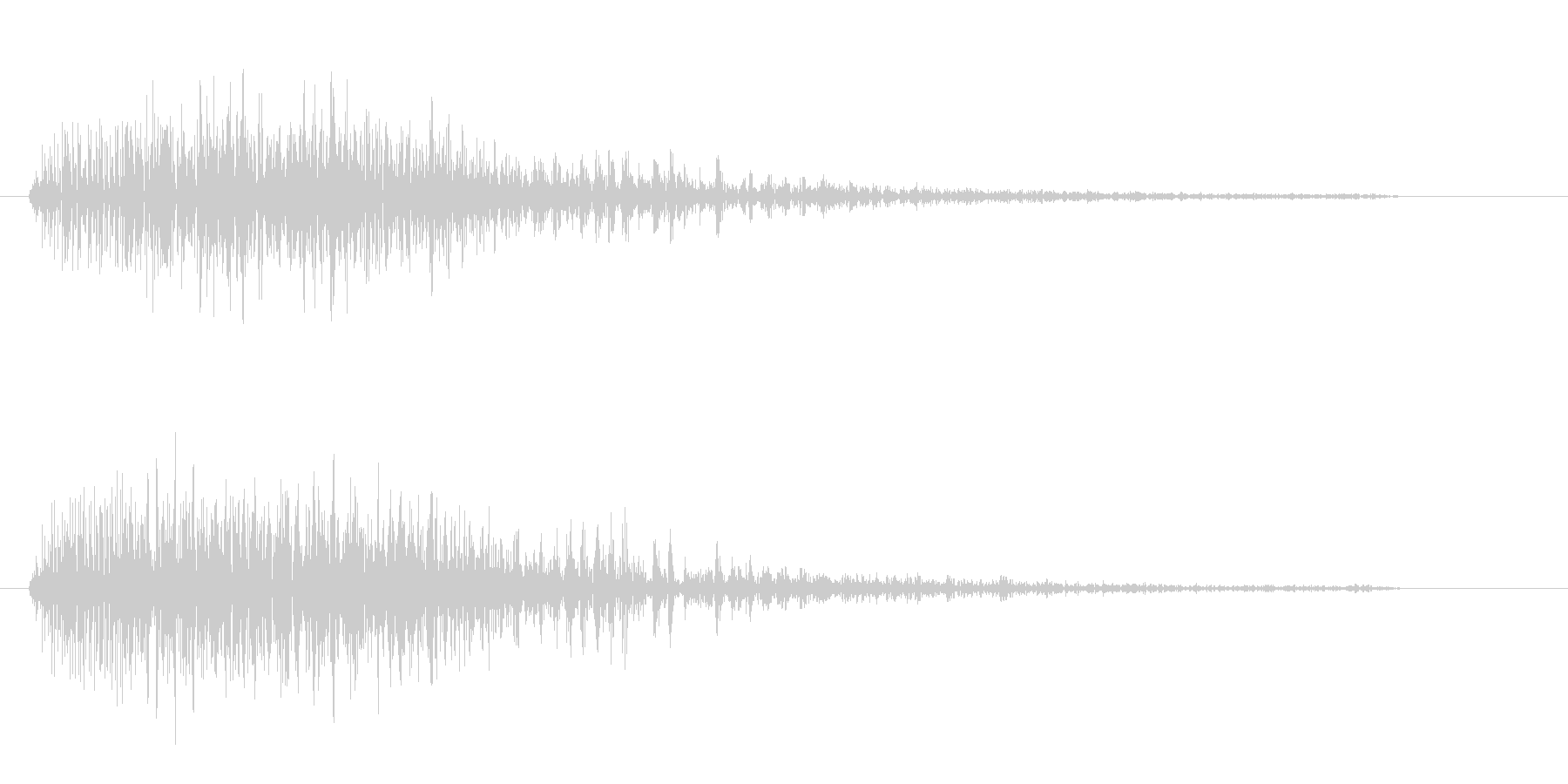 ばぁぁ?という鈍い音の未再生の波形