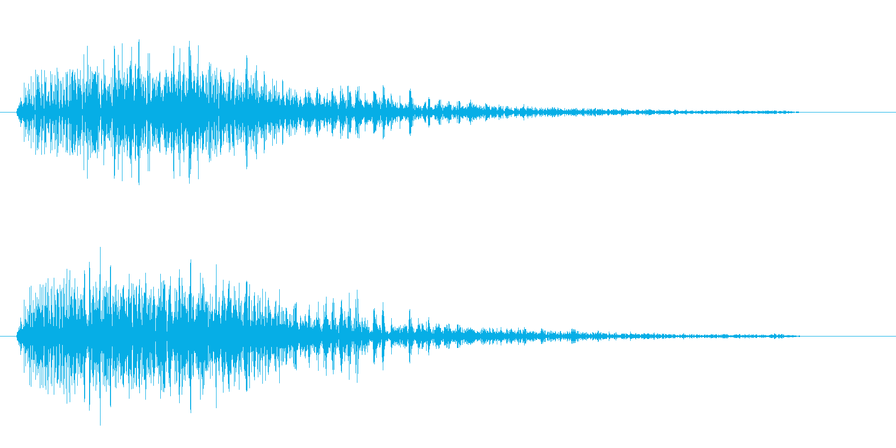 ばぁぁ?という鈍い音の再生済みの波形