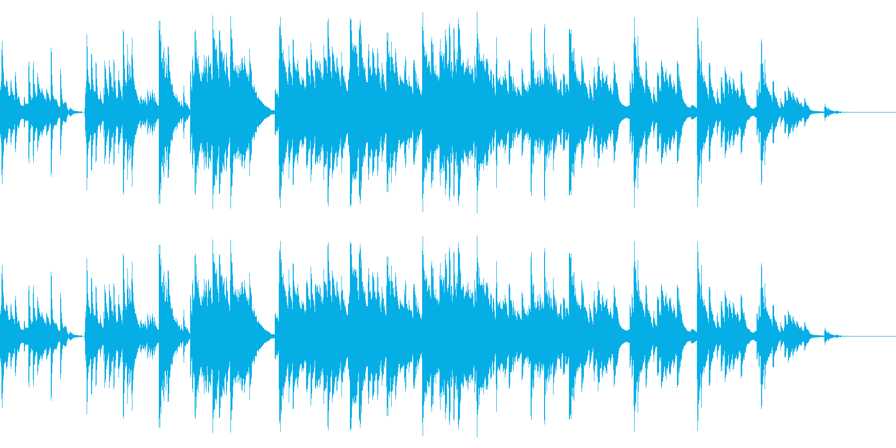 哀愁のある素朴な小曲(ピアノソロ)の再生済みの波形