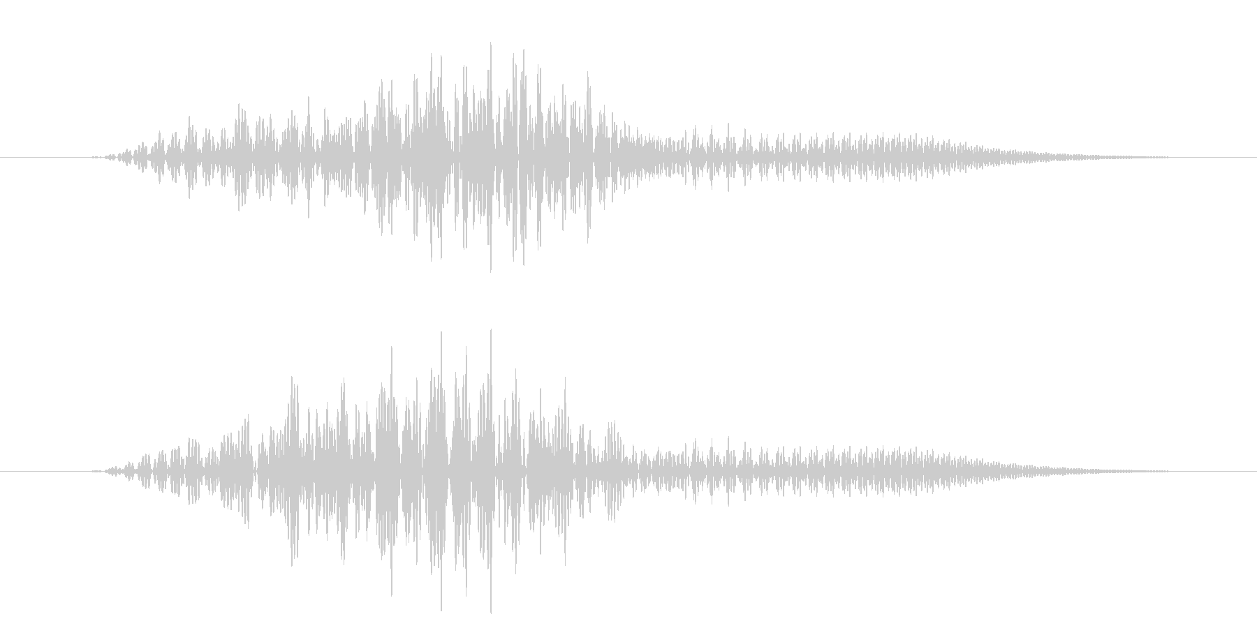 ピッという短いボタン音です。の未再生の波形