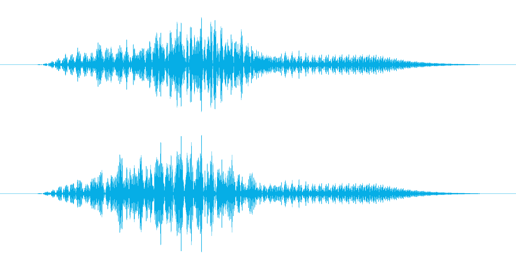 ピッという短いボタン音です。の再生済みの波形