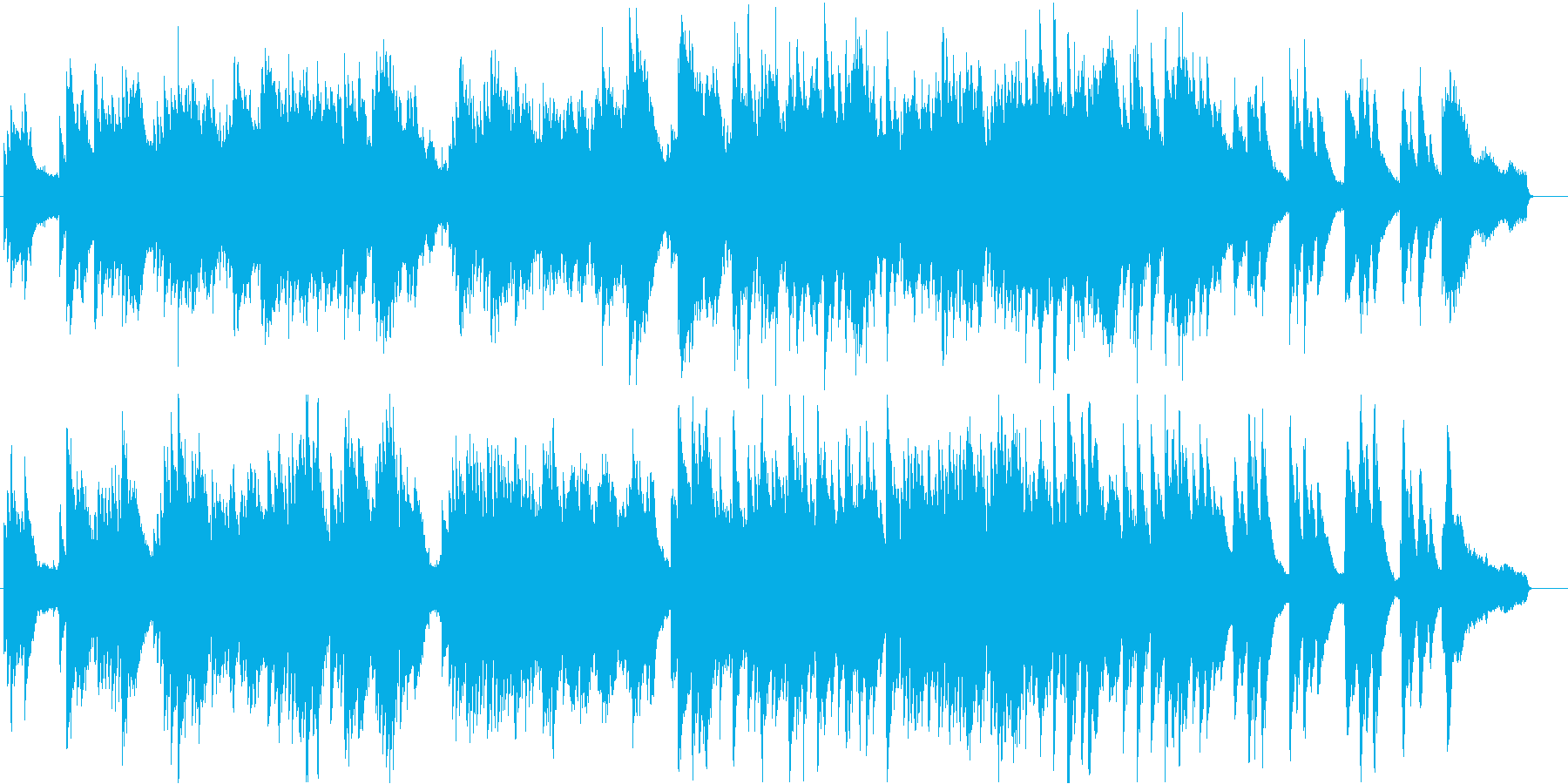 冬の雰囲気のする切ないピアノ曲の再生済みの波形