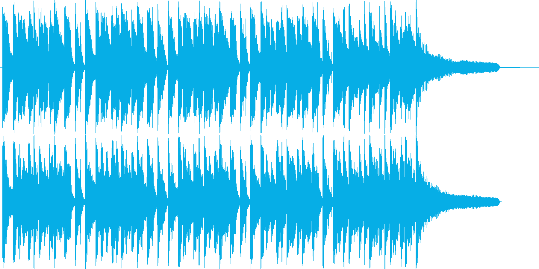 明るいハッピーなアコースティックBGM!の再生済みの波形