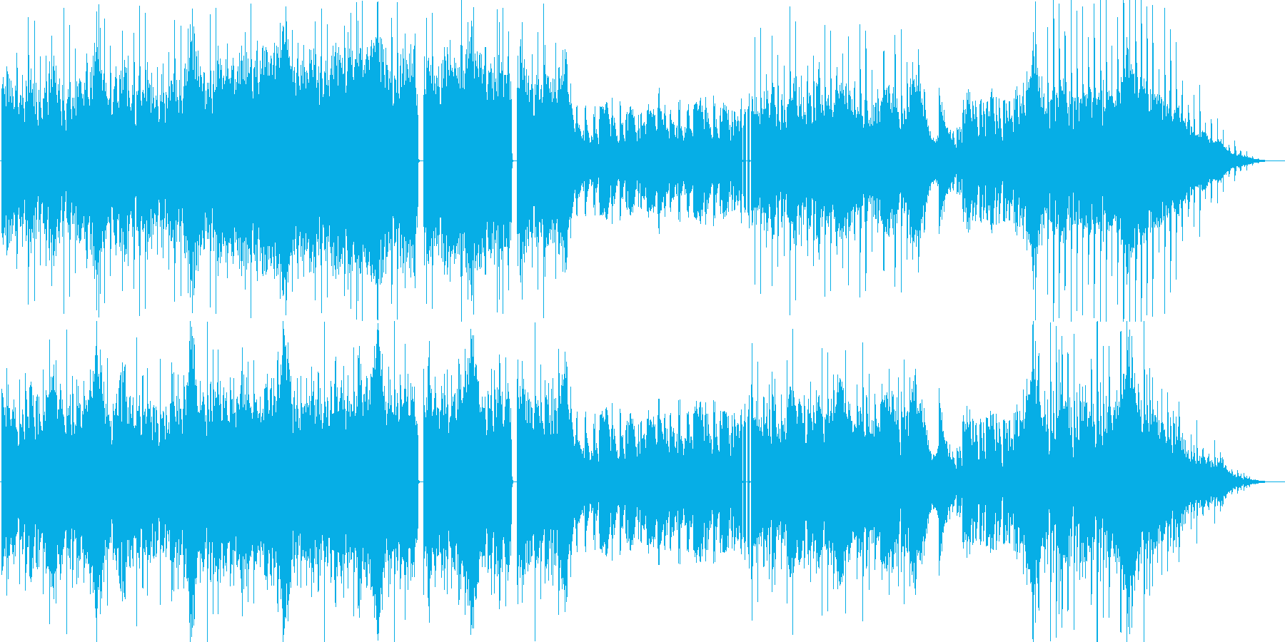 リズム系メインの炎属性ボス曲。ループ有の再生済みの波形